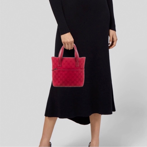 GUCCI rare vintage red tote - Picture 4 of 7